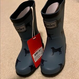Hatley Kids Navy Dog Pattern Rain Boots